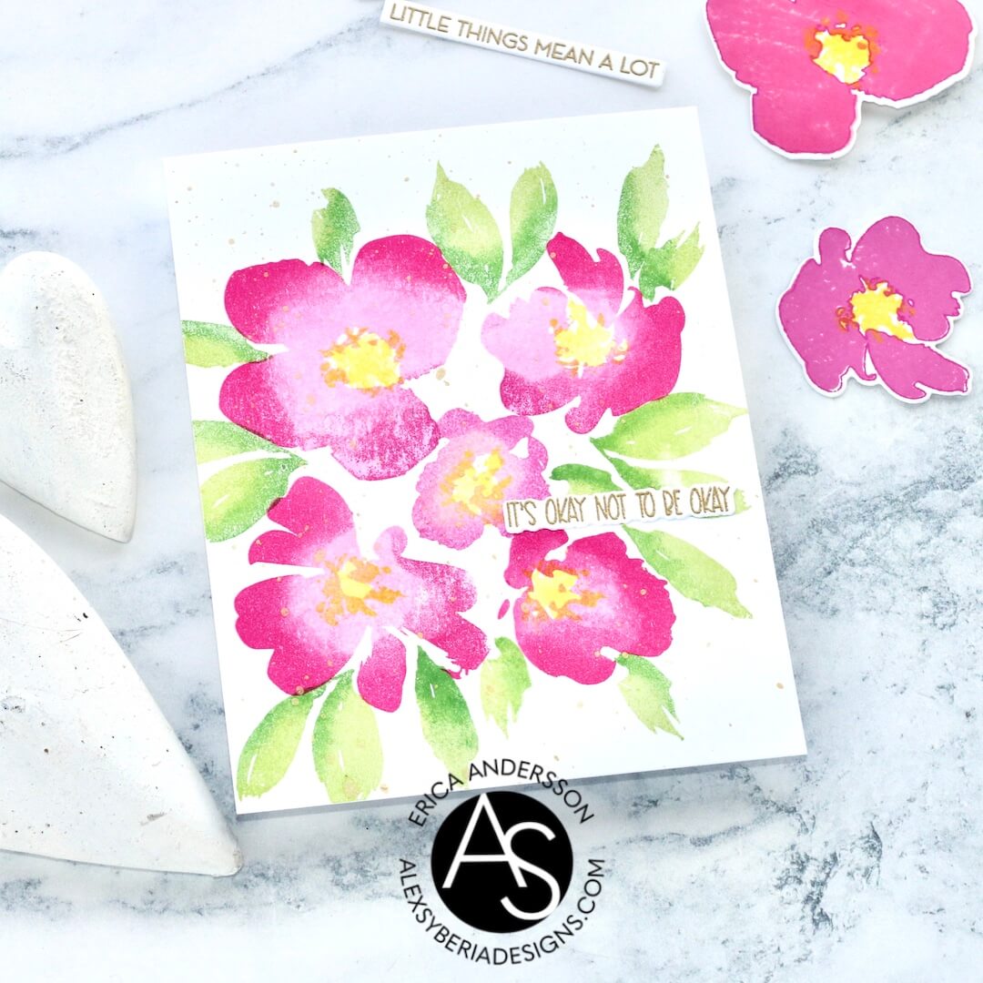 Watercolour Flowers Stamp Set