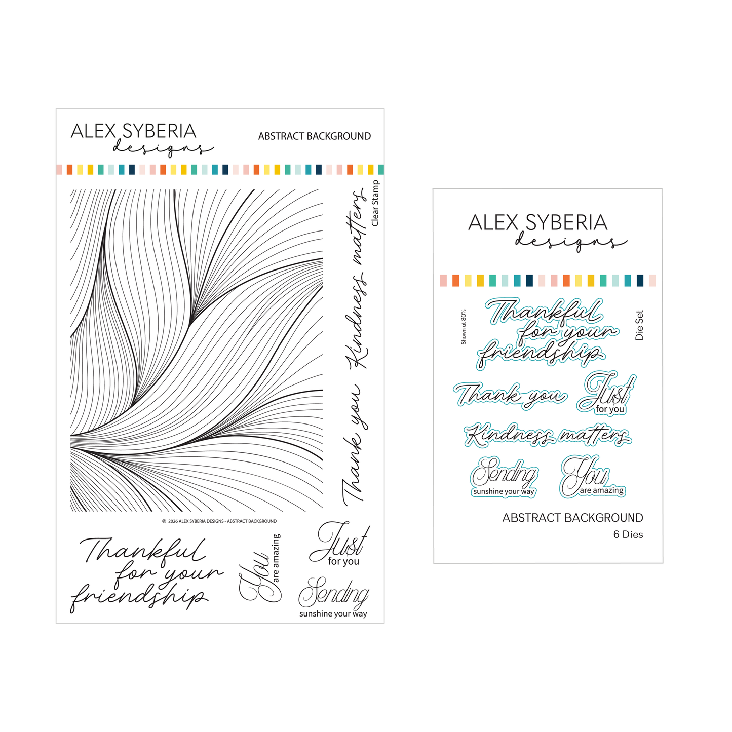Abstract Background Stamp & Die Bundle
