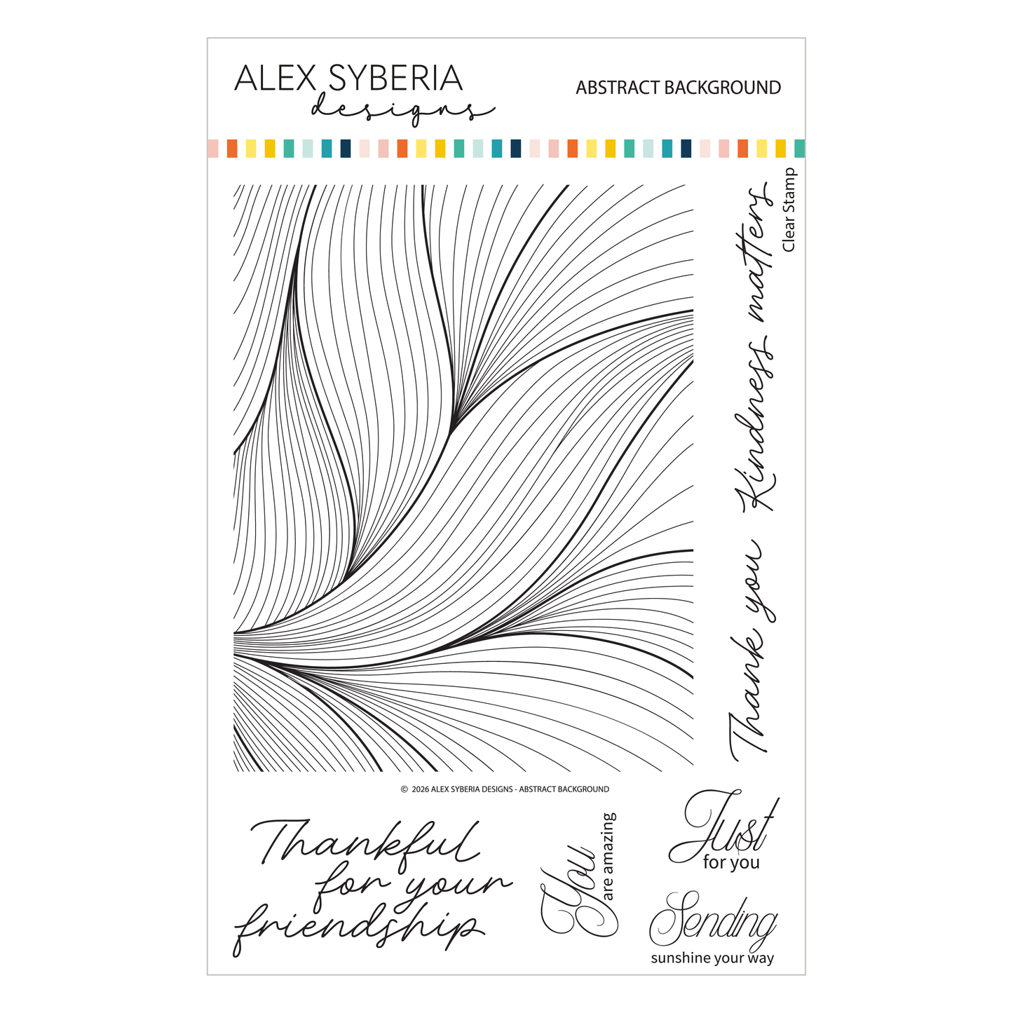 Abstract Background Stamp Set