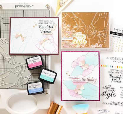 Bow Shoes Press Plate & Stencil Set Bundle