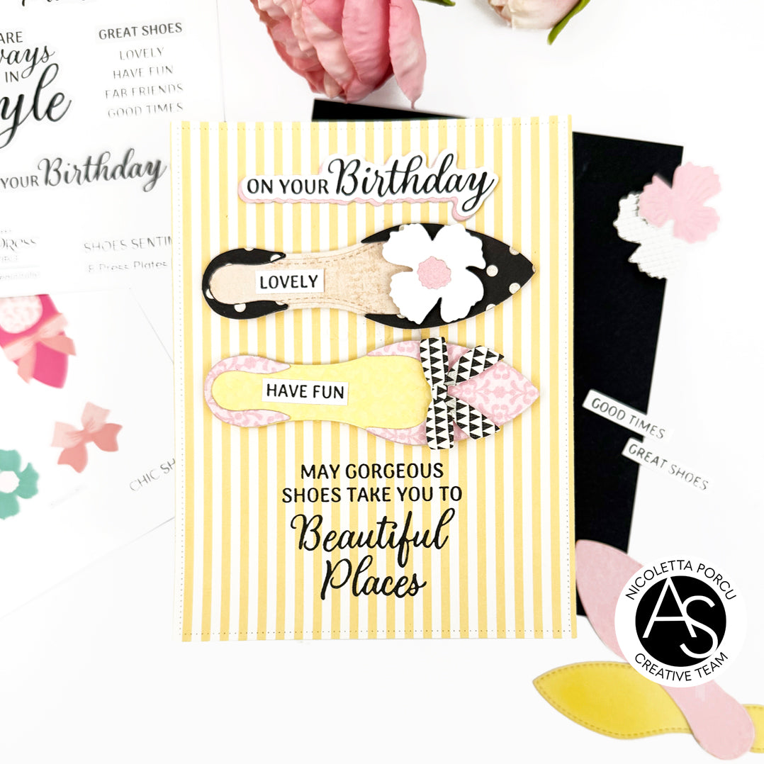 Shoes Sentiments Press Plate & Die Set