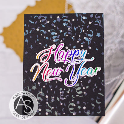 Happy New Year Hot Foil Plate