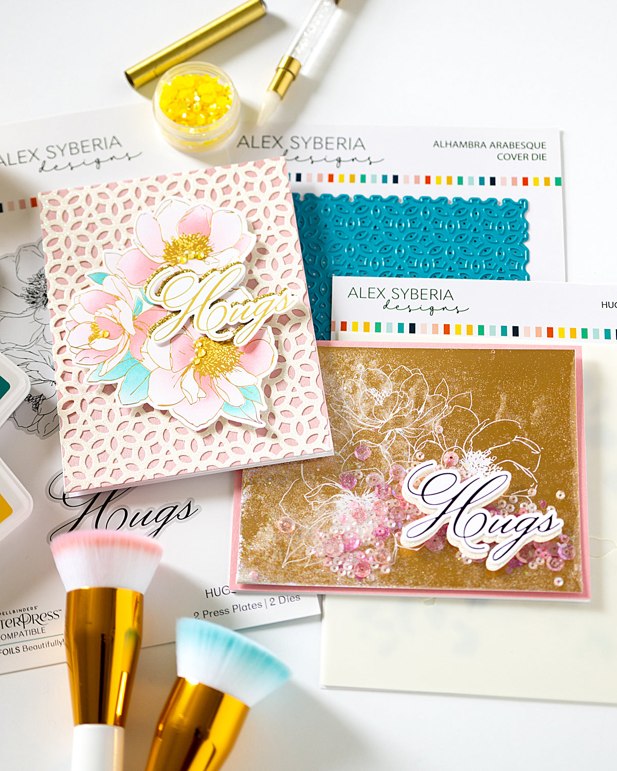 Alex-Syberia-Designs-HugsInBloom-Alhambra-die-press-plate-spellbinders-uk