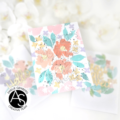 Watercolour Flowers Stamp Set