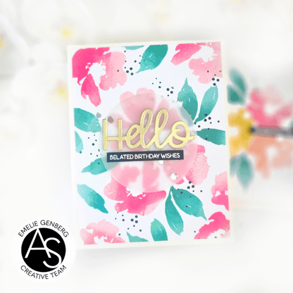 Watercolour Flowers Stamp Set