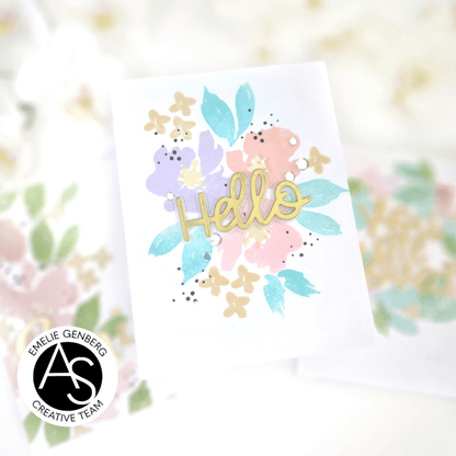 Watercolour Flowers Stamp Set