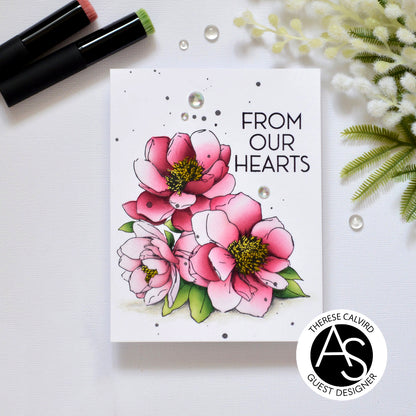 Hugs in Bloom Press/HotFoil Plate/Die Set & Stencil Set Bundle