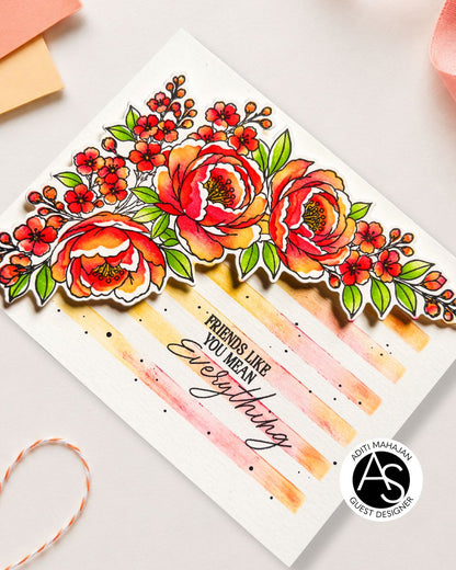 Peony Corners Stamp Set