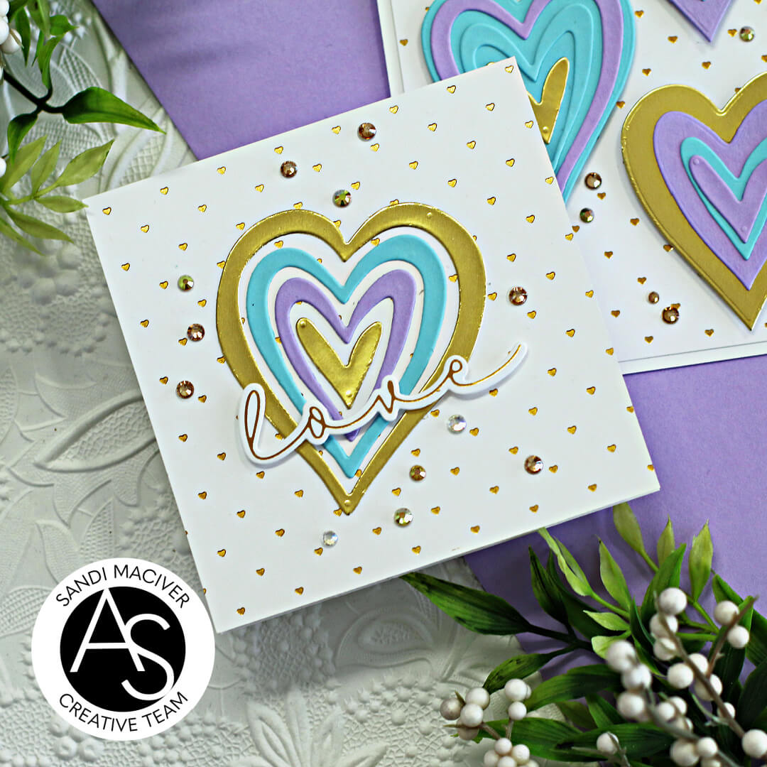 Tiny Hearts Hot Foil Plate