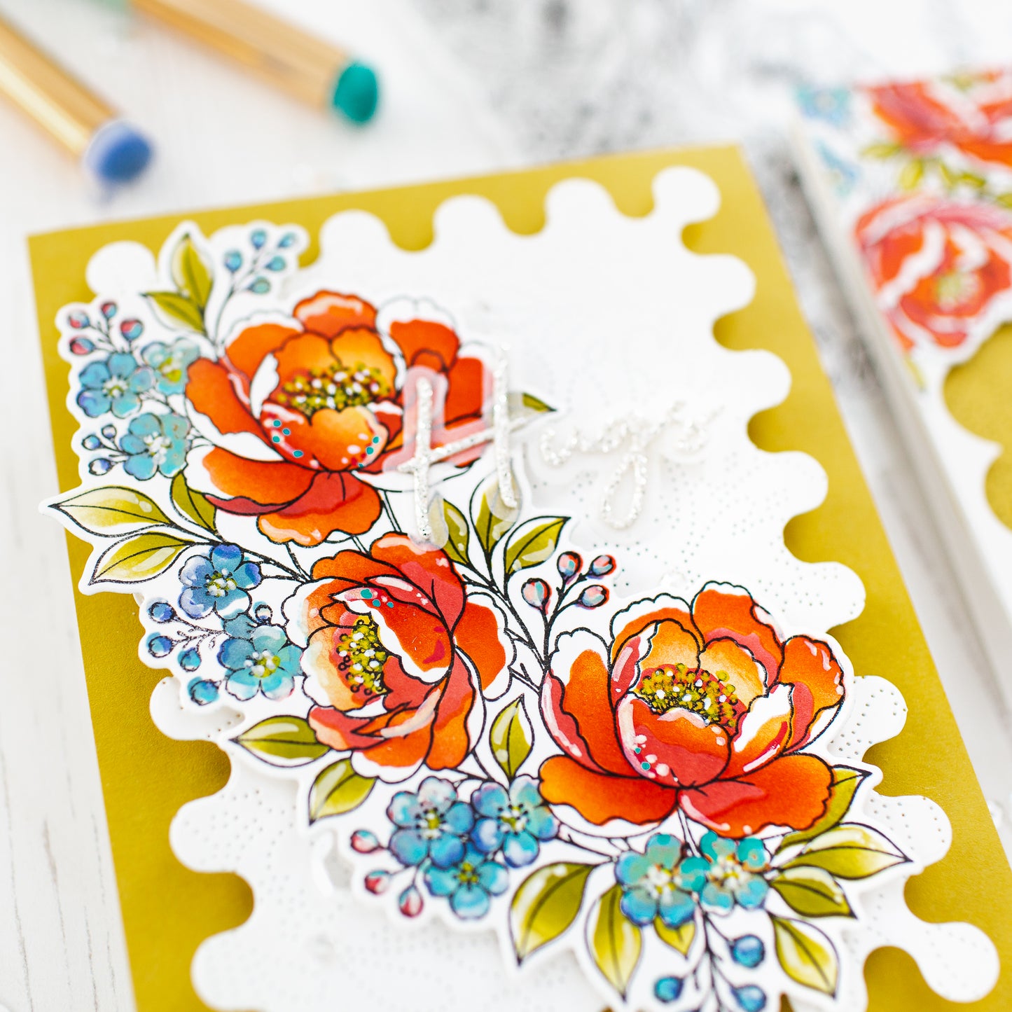 Peony Corners Stamp Set