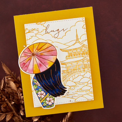 Scenic Kyoto Press + Foil Plates by Alex Syberia