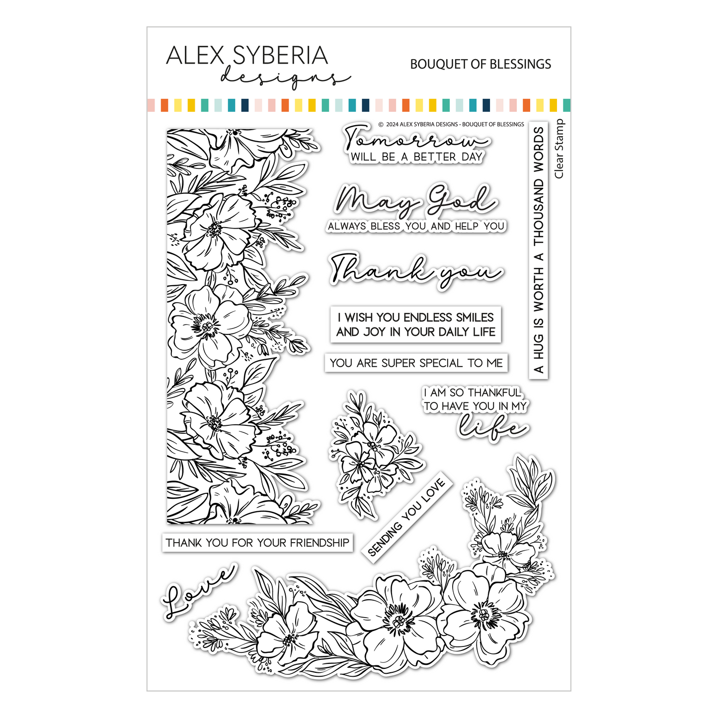 Bouquet of Blessings Stamp Set