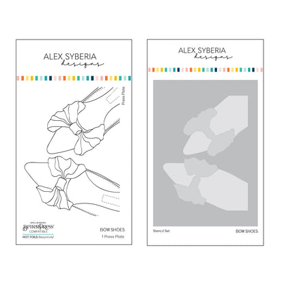Bow Shoes Press Plate & Stencil Set Bundle