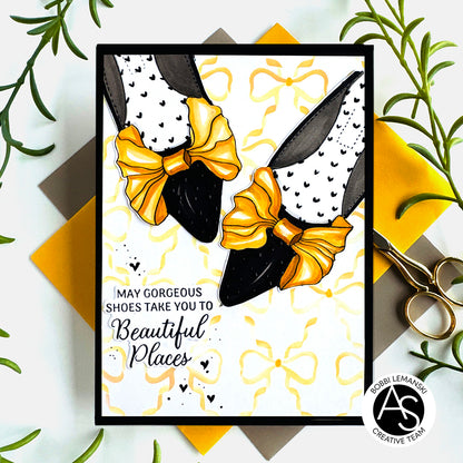 Bow Shoes Stencil Set