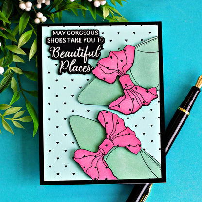 Bow Shoes Stencil Set