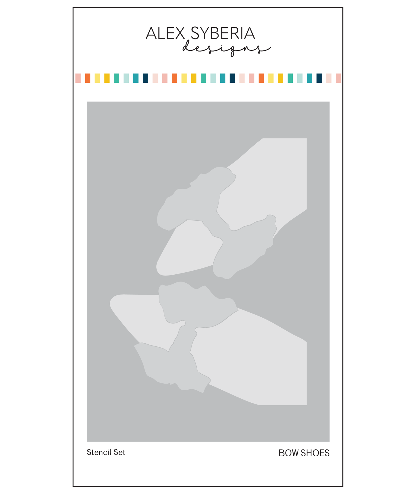 Bow Shoes Stencil Set