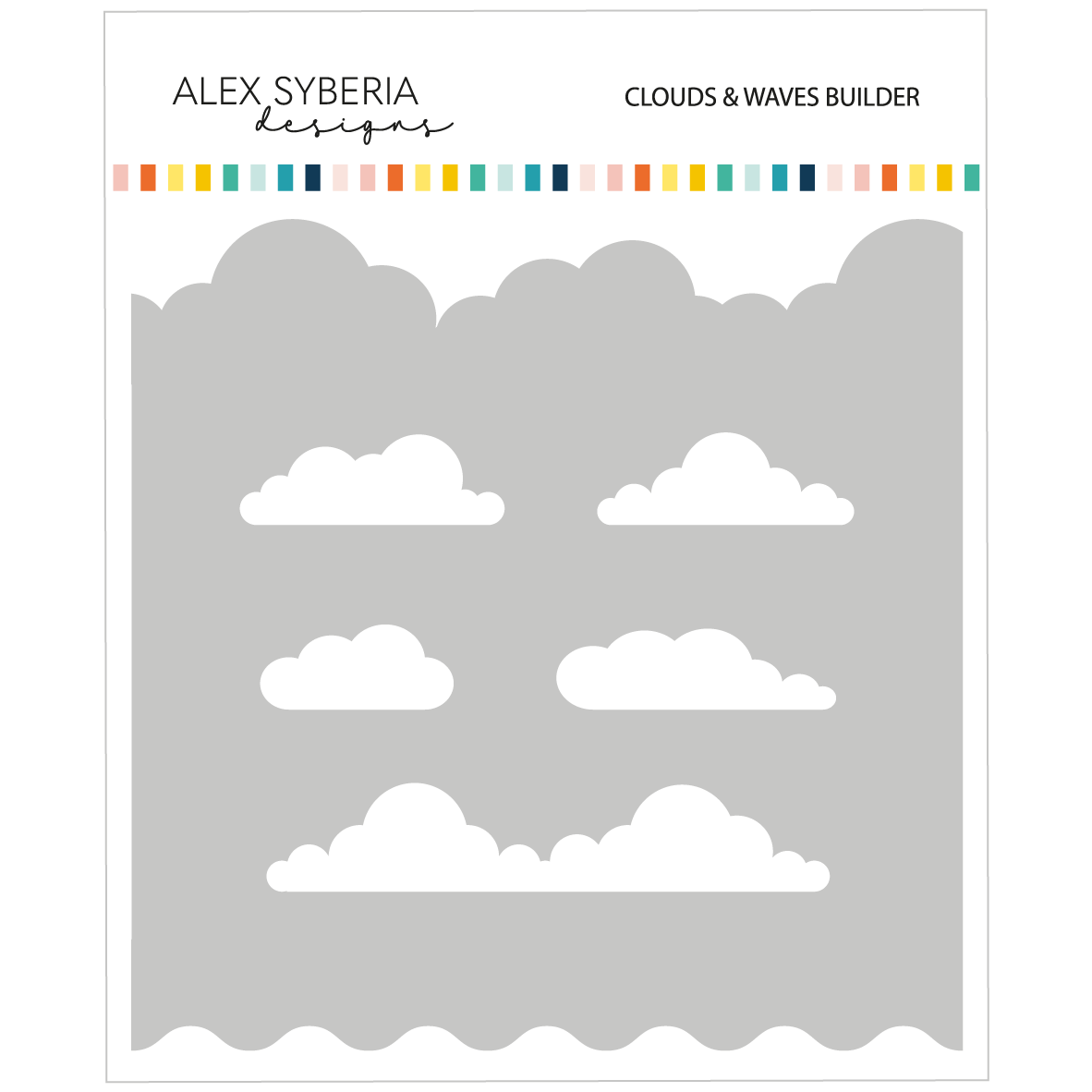 Clouds & Waves Builder Stencil