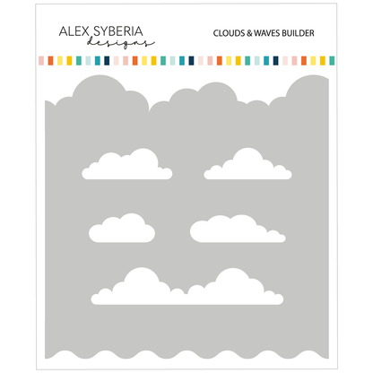Clouds & Waves Builder Stencil