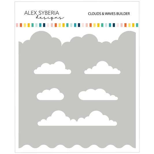 Clouds & Waves Builder Stencil