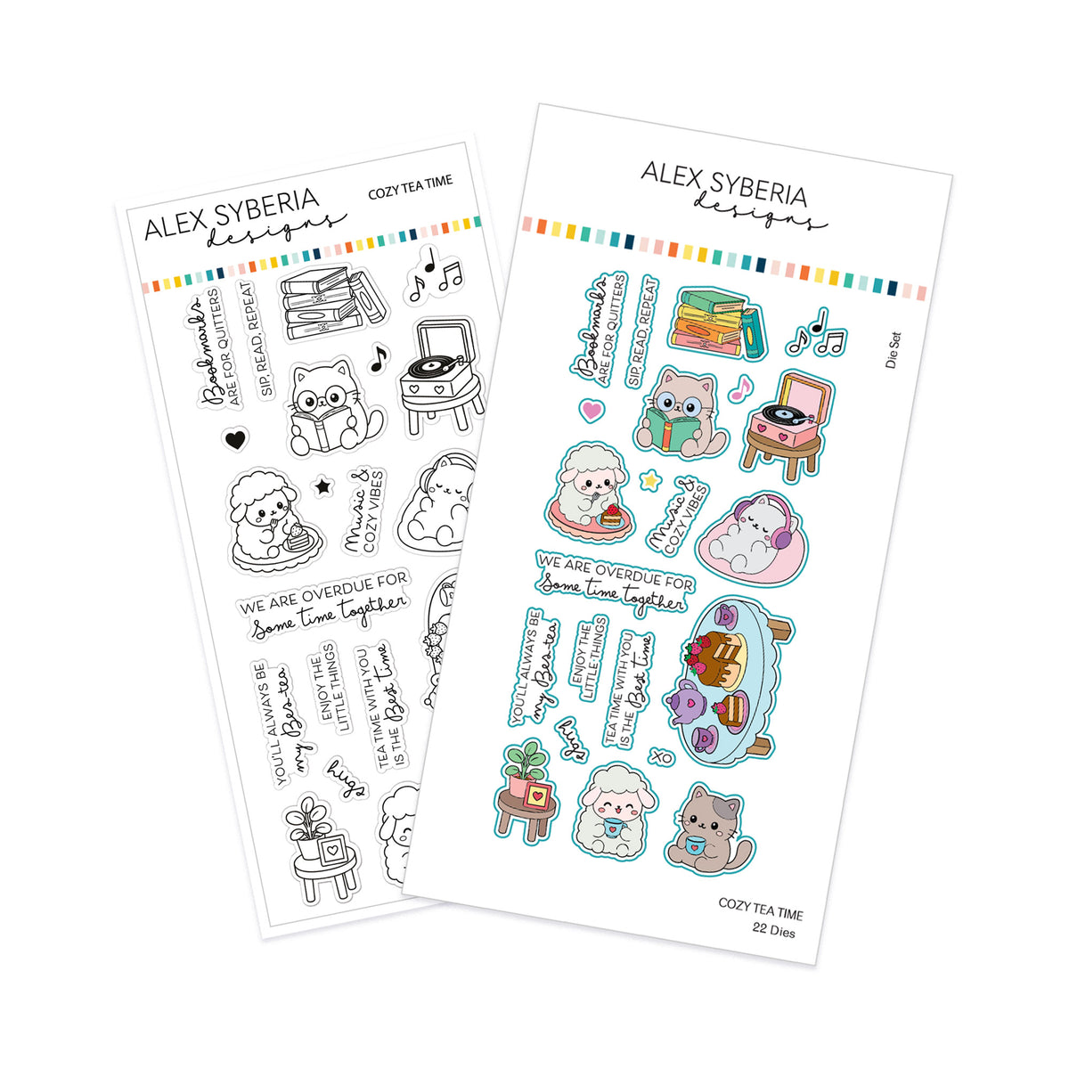 Cozy Tea Time Stamp & Die Bundle