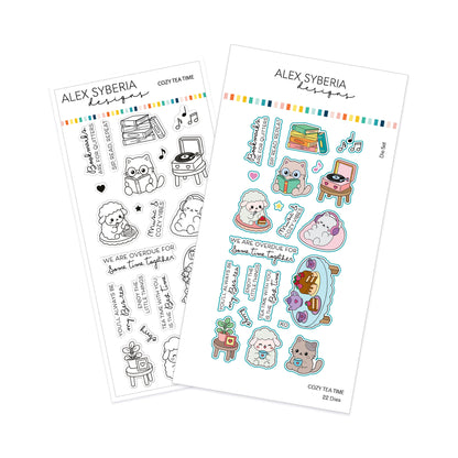 Cozy Tea Time Stamp & Die Bundle