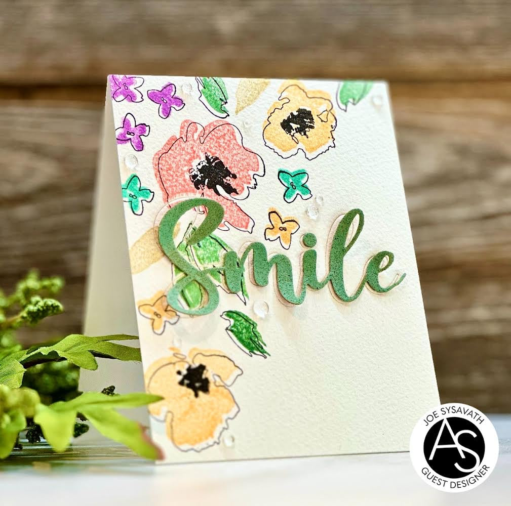 Watercolour Flowers Stamp Set