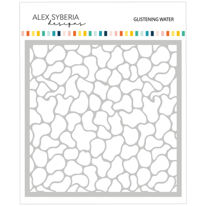 Glistening Water Stencil