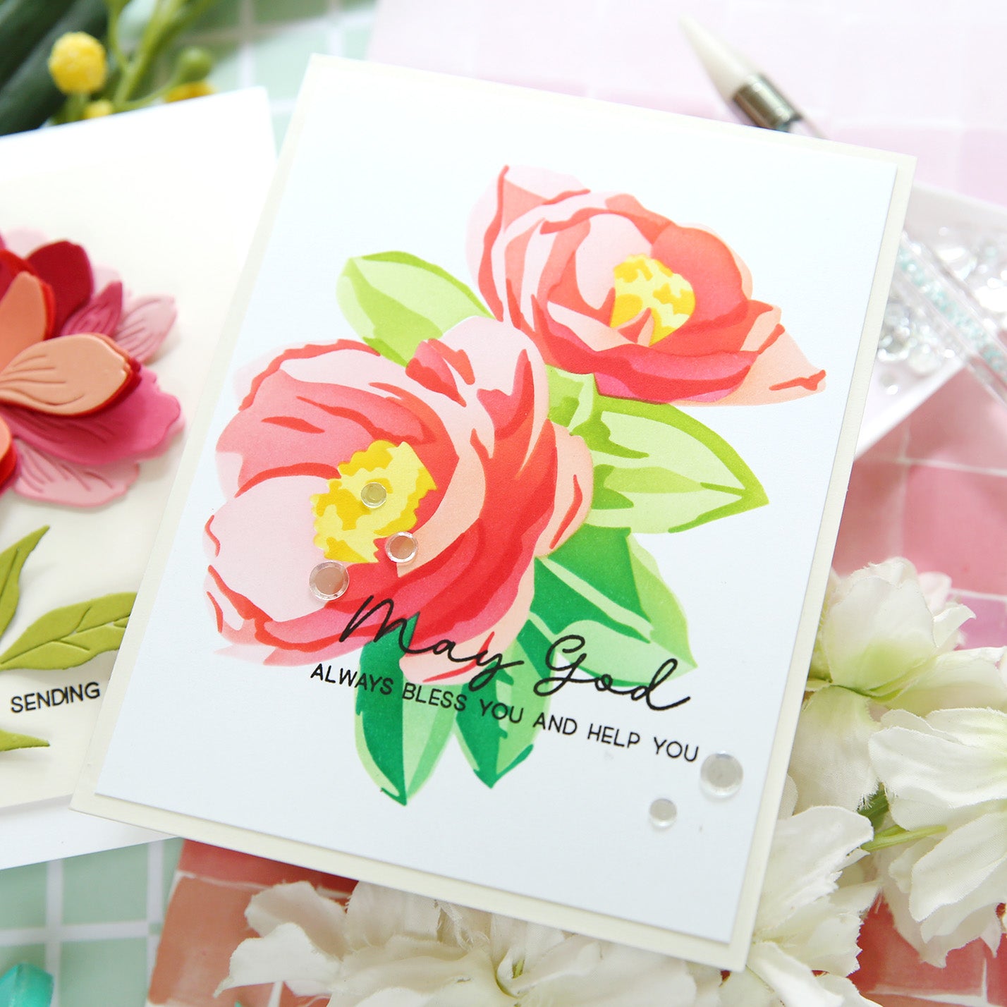 Heartfelt Blooms Stencil Set