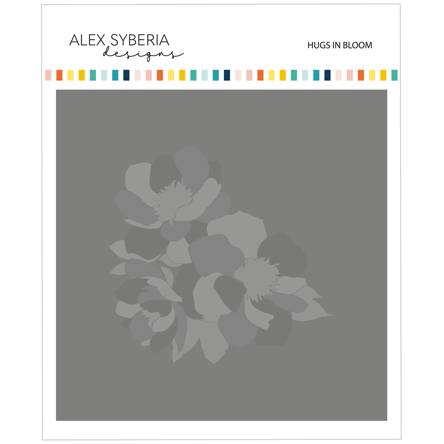 Hugs in Bloom Stencil Set