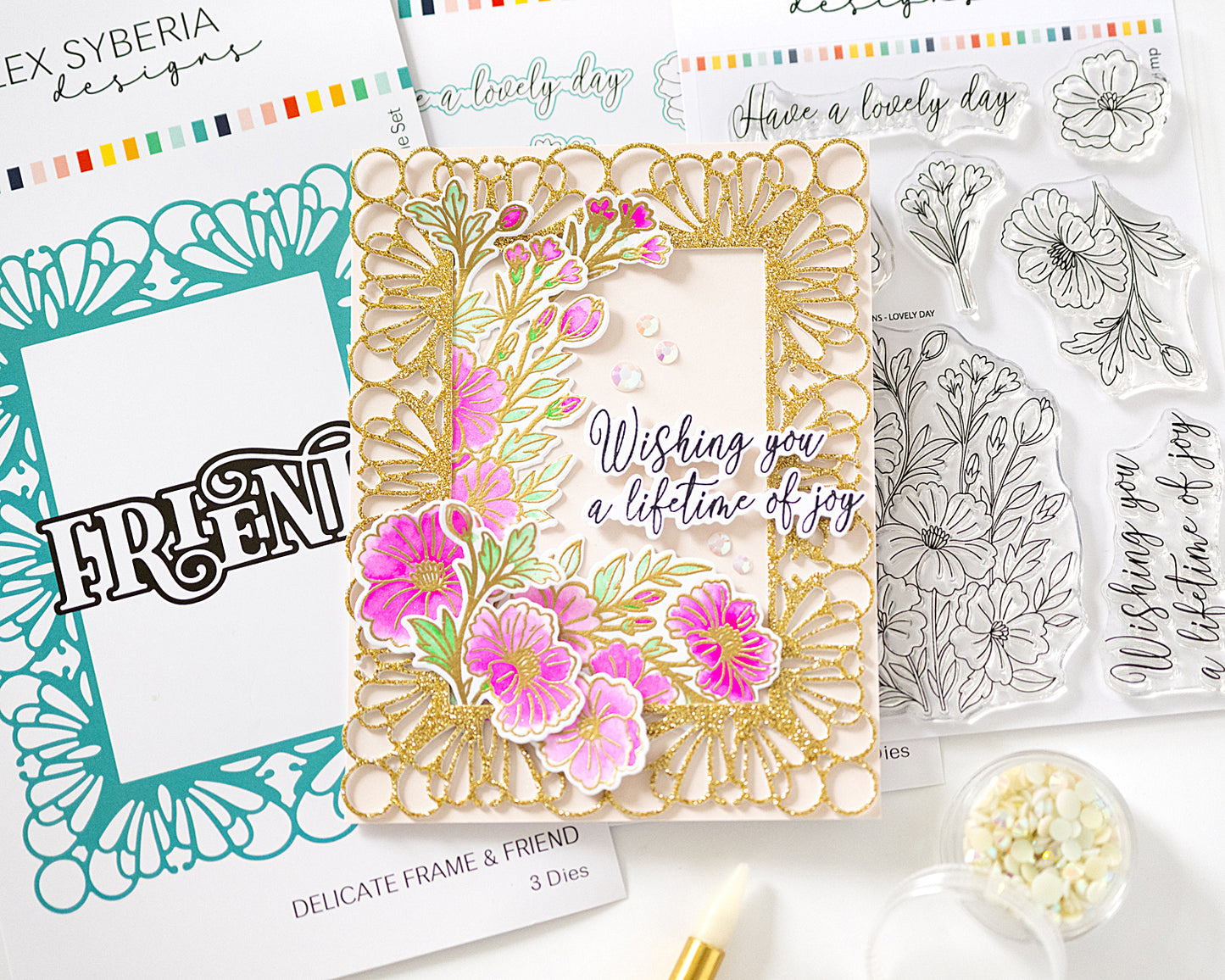 Delicate Frame & Friend Die Set