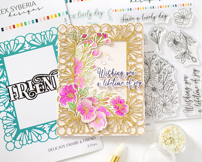 Delicate Frame & Friend Die Set