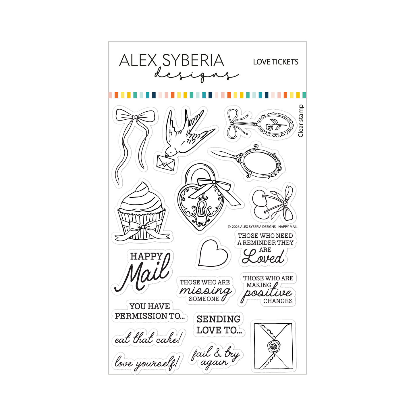 Love Tickets Stamp Set