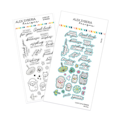 Lucky Cat & Friends Stamp & Die Bundle