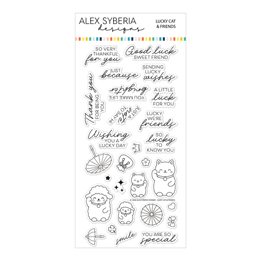Lucky Cat & Friends Stamp Set