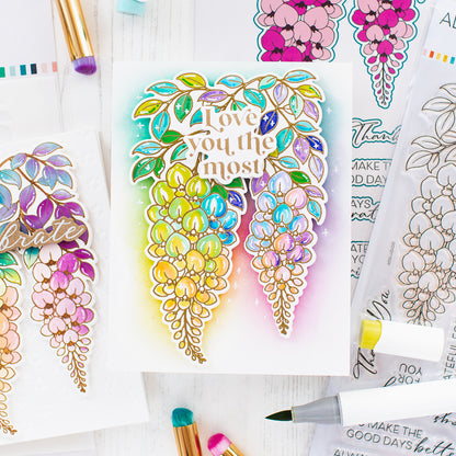 Magical Wisteria Stamp & Die Bundle