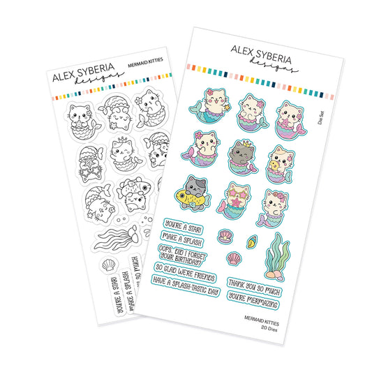 Mermaid Kitties Stamp & Die