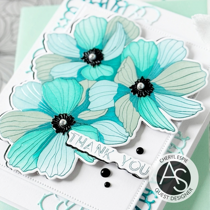 Minimalist Flowers Stencil Set