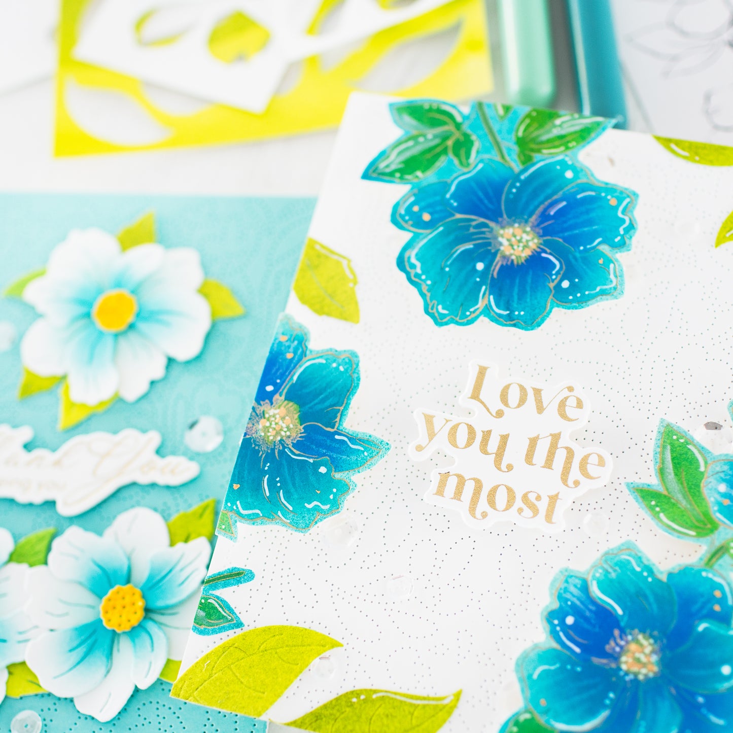 Floral Trio Press+Foil Plate