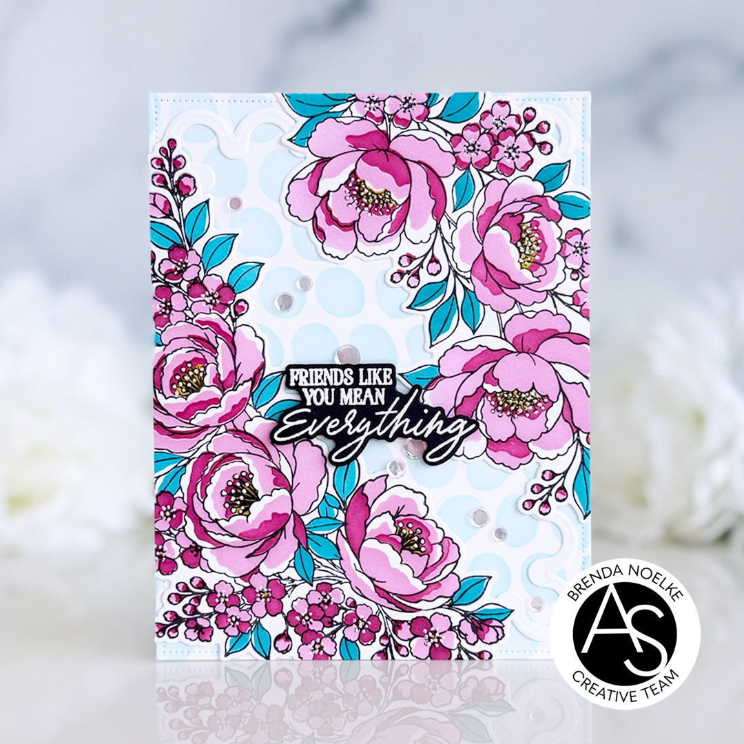 Peony Corners Stamp & Die Bundle