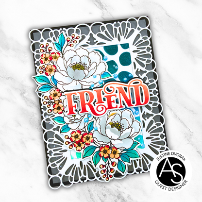 Peony Corners Stamp Set