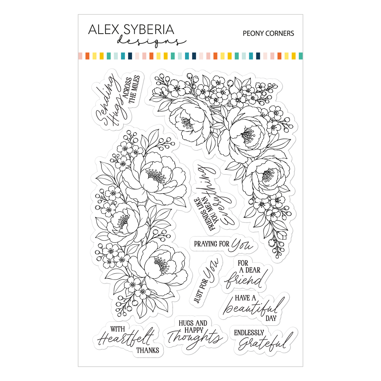 Peony Corners Stamp Set