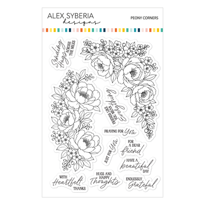 Peony Corners Stamp Set