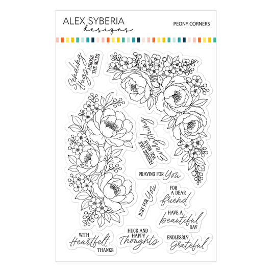 Peony Corners Stamp Set
