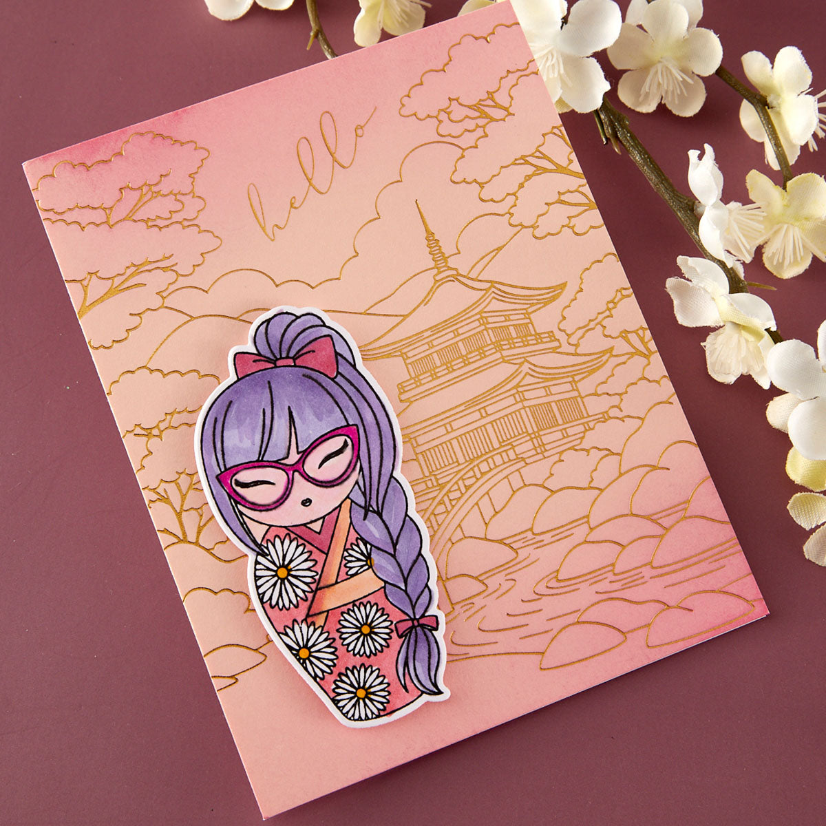 Scenic Kyoto Press + Foil Plates by Alex Syberia