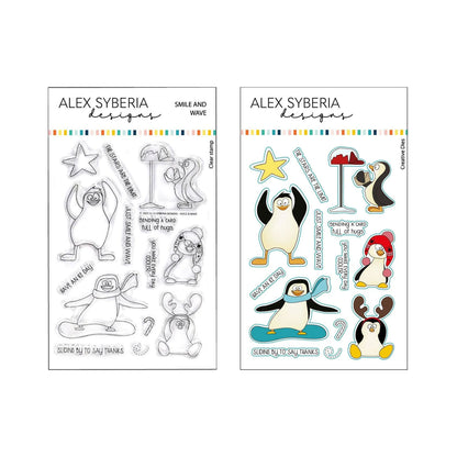 Smile and Wave Stamp & Die Set Bundle