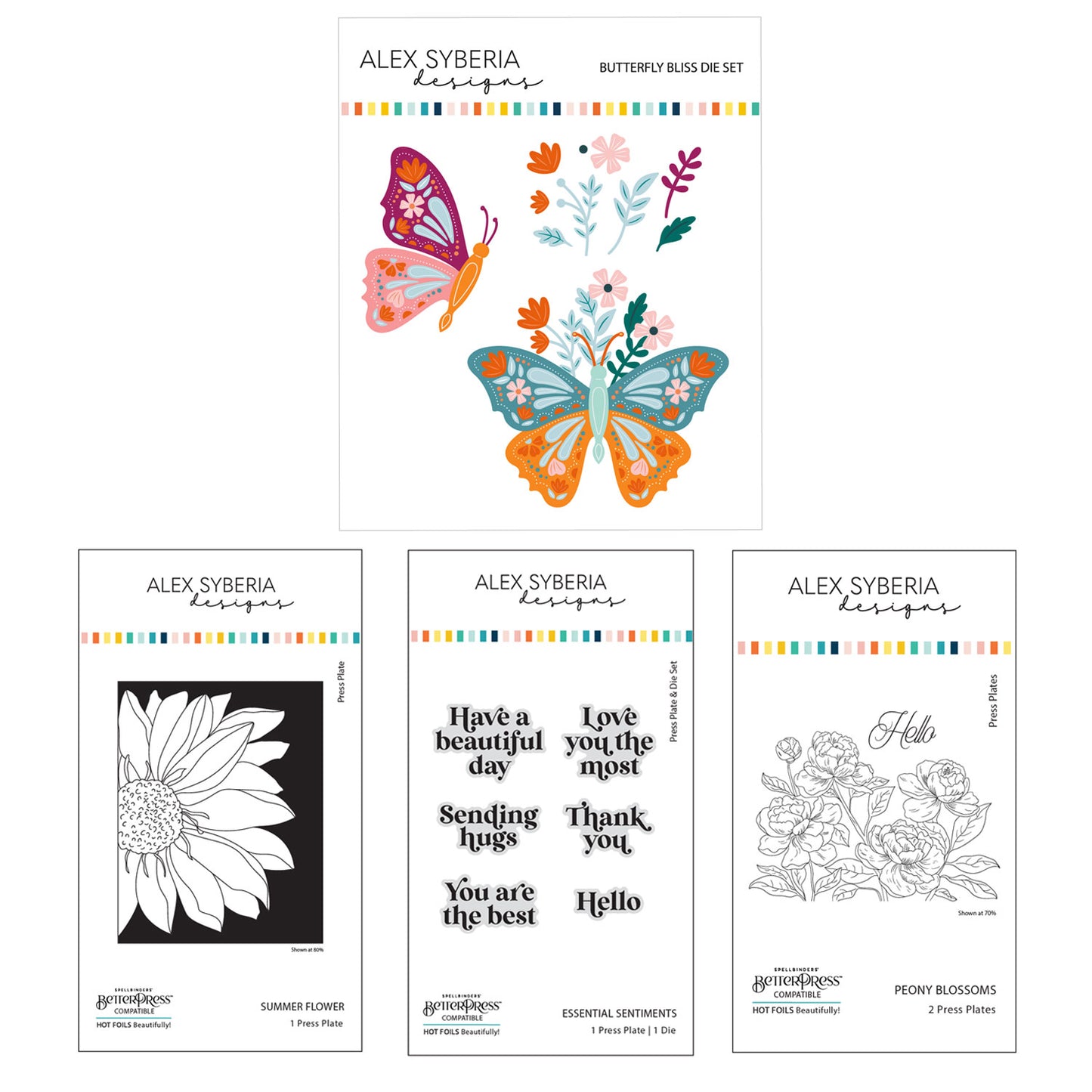 Summer Press plate and Die Bundle