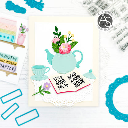 Tea & Books Stamp Set