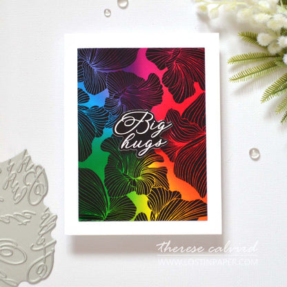 Abstract Floral Background Press Plate