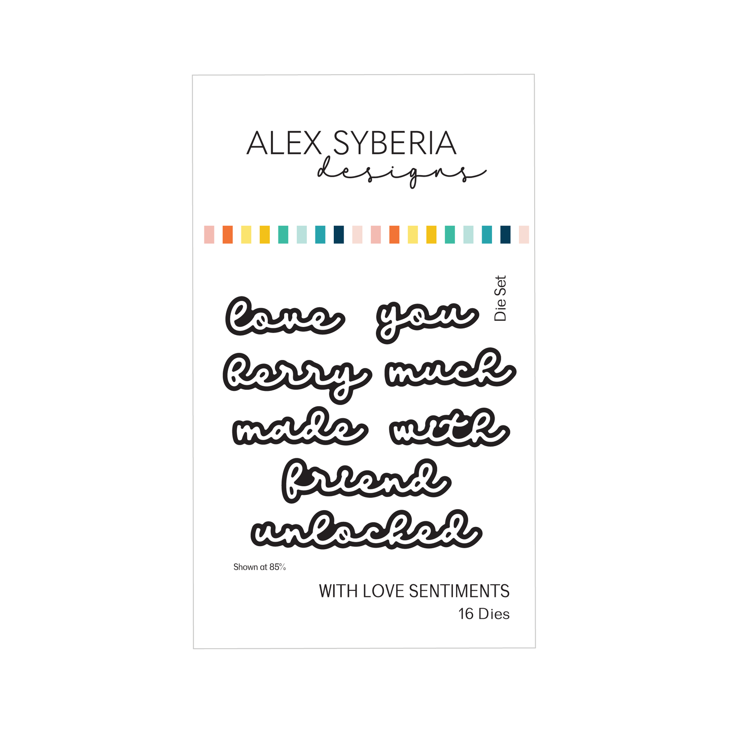 With Love Sentiments Die Set