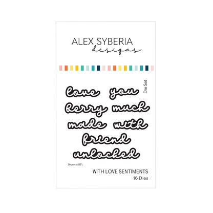 With Love Sentiments Die Set